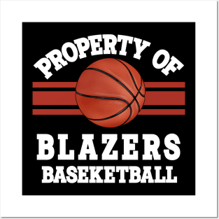 Proud Name Blazers Graphic Property Vintage Basketball Posters and Art